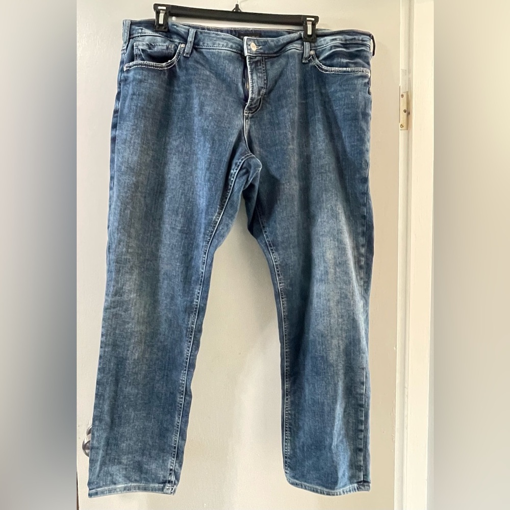 Plus Size Silver Girlfriend Jeans